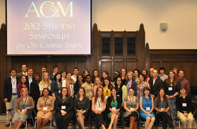 2012 ACM Student Symposium on Off-Campus Study