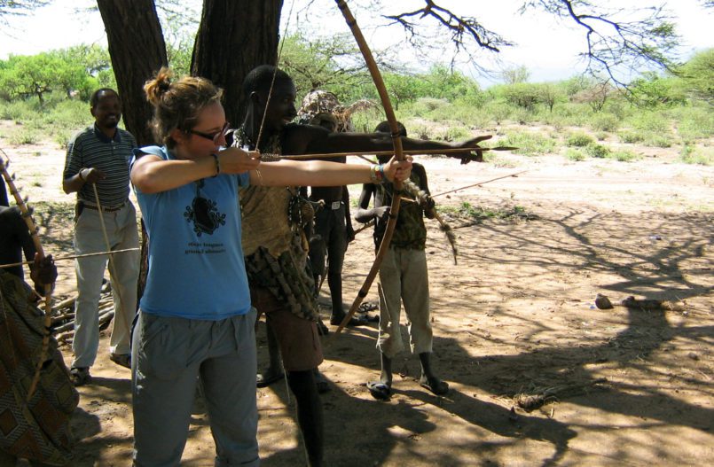 Archery lessons with the Hadzabe