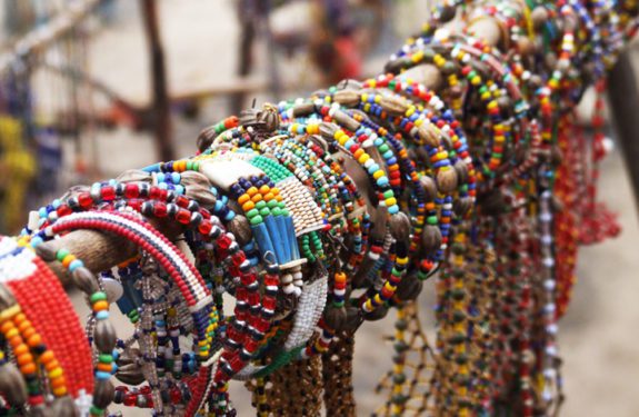 Jewelry at a Maasai co-op