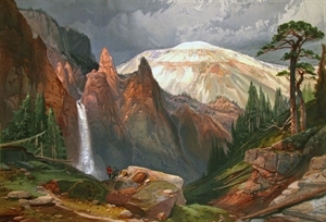 detail from Yellowstone painting