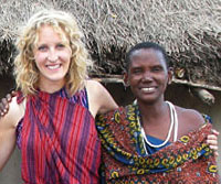 Valerie Nelson in Tanzania