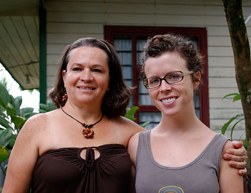 Maggie Swift and her host mother