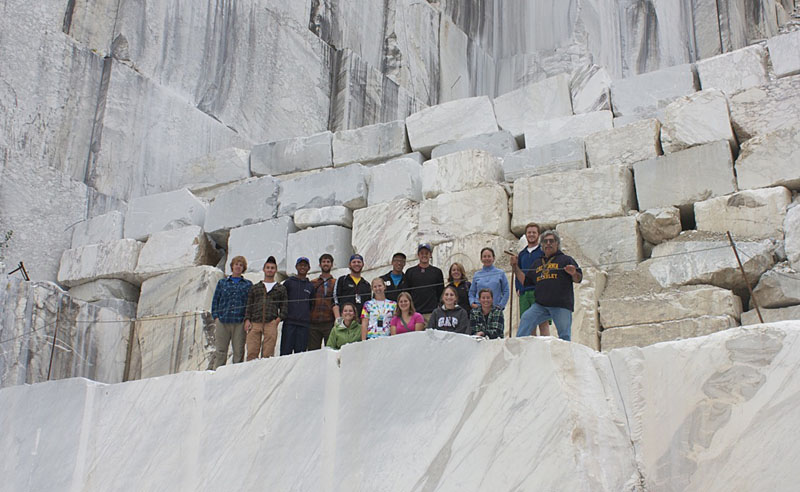 Marble quarry in northern Tuscany