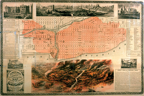Map of the Chicago Fire