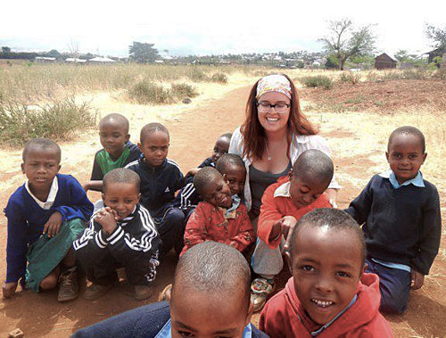 Hannah Black in Tanzania
